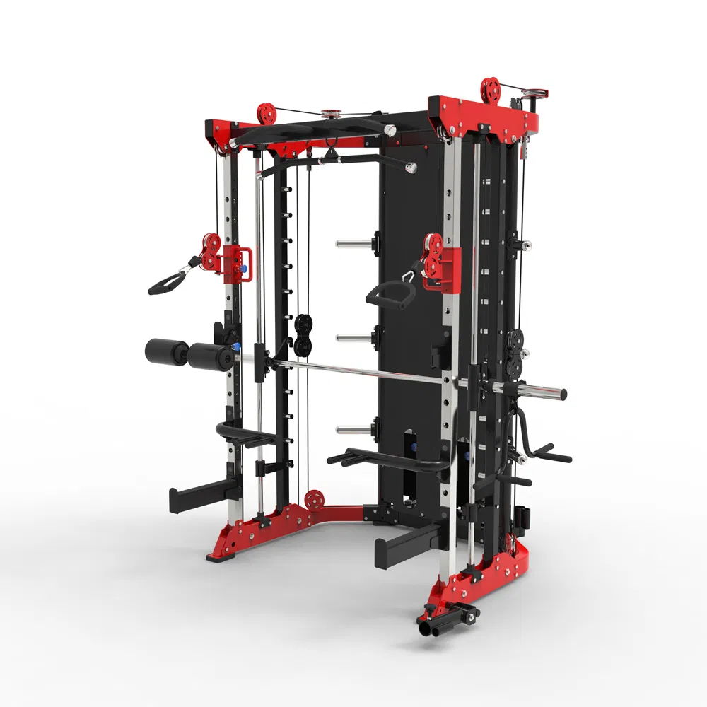 Multi Counted Smith Machine Functional Trainer Sporting Multi Station Cable Gym Machine Indoor-Training Heimfitnessgeräte Leichte kommerzielle Fitnessgeräte
