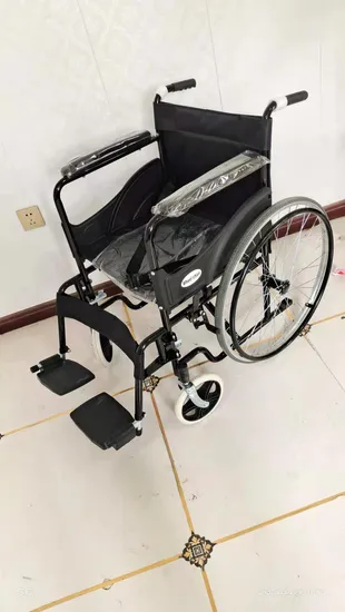 Leichter Freizeit-Rollstuhl für Behinderte, Treppensteigen, elektrisch, zusammenklappbar, für Kinder, Rollstuhl, manuelle Rehabilitationsausrüstung aus Aluminium
